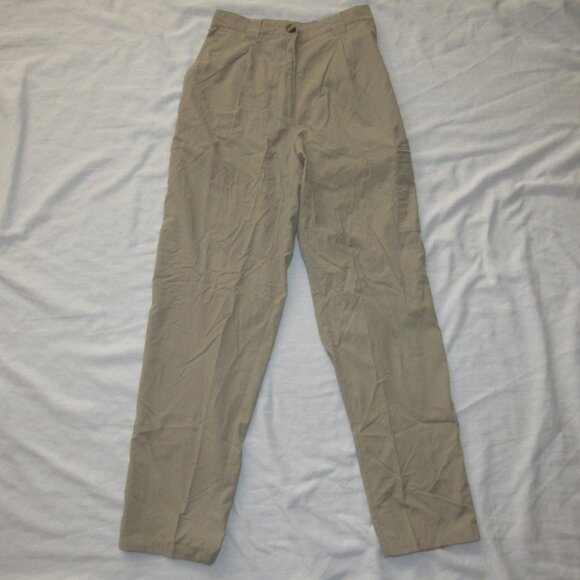 Ex Officio Khaki Lightweight Nylon Cargo Hiking Outdoor Pants Women's sz 6 - Picture 1 of 4